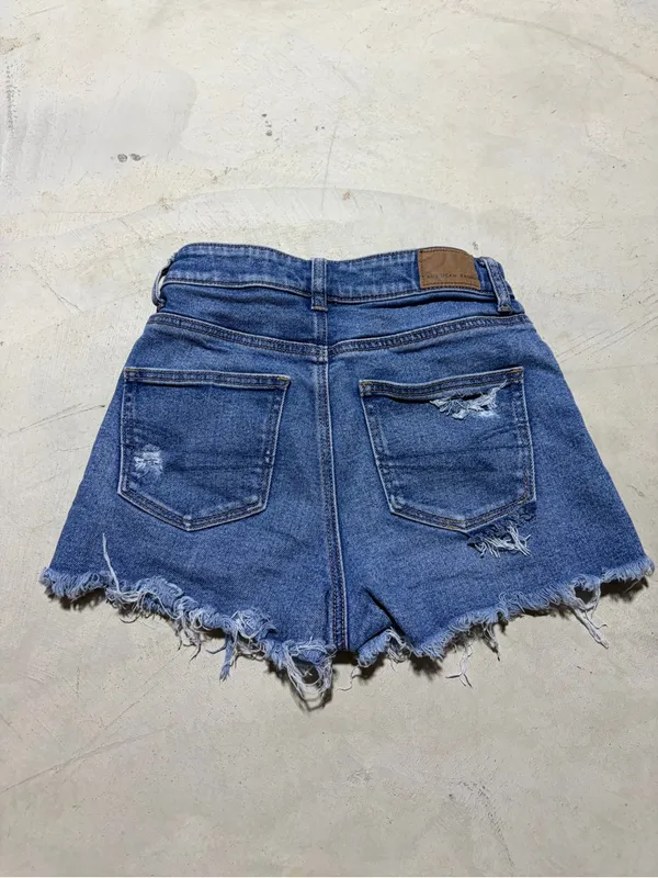 American Eagle Distressed mom Denim Shorts 0 - Image 9