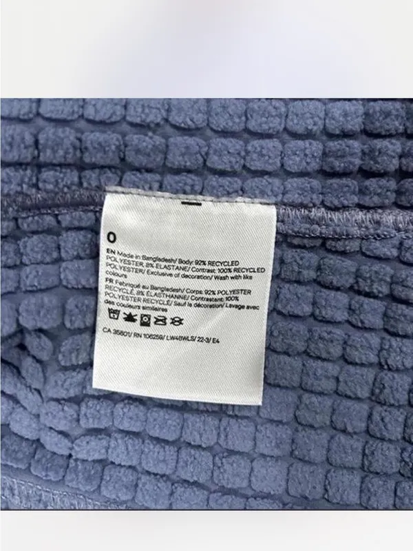 Lululemon Water-Repellent Fleece Hiking Jacket Peri Purple - Image 7
