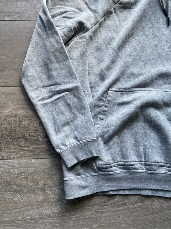 Nike Air Force Falcons Hooded Sweatshirt Womens Sz Large Grey with Blue Logo - Image 4