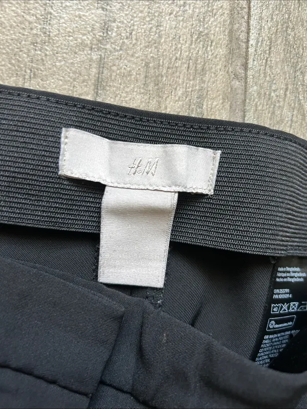 H&M Black Stretch Flare Pants - Image 2