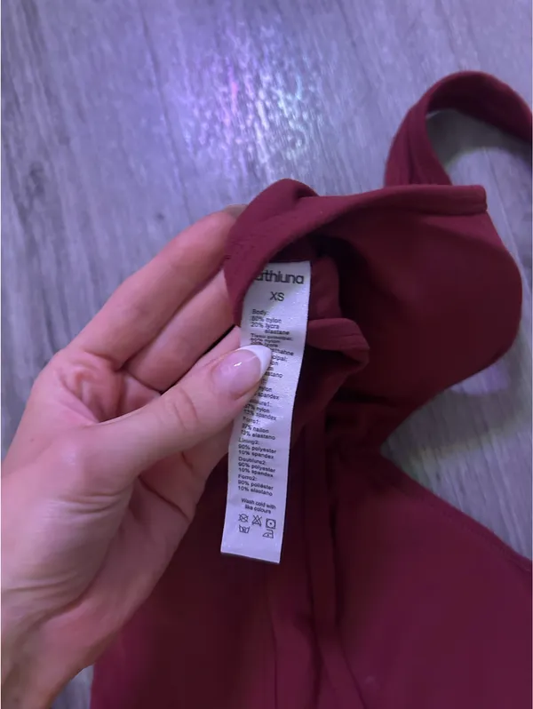Athleta Athluna matching workout set crimson red - Image 3