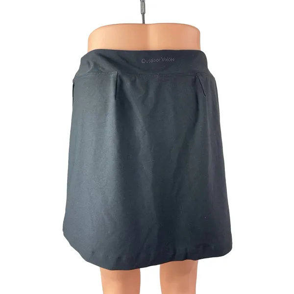 Outdoor Voices Women's Black Tennis Golf Workout Athletic Skirt Skort Size M - Image 4