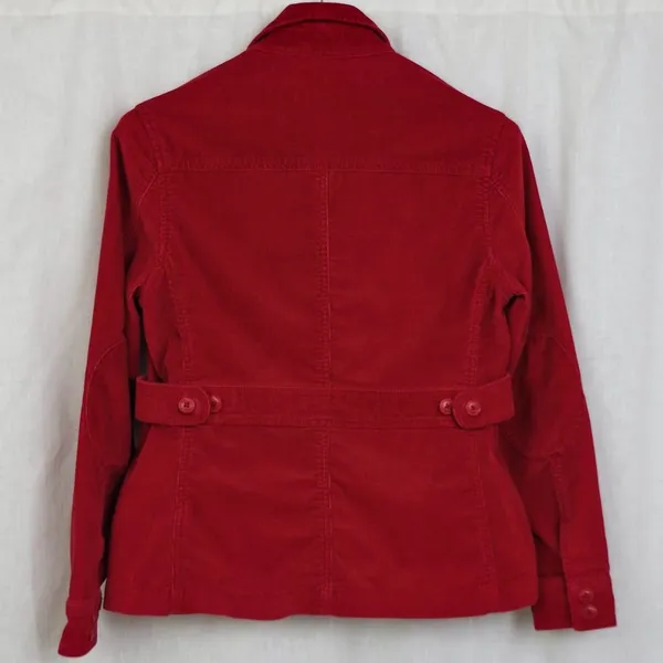 LL Bean Shooting Styled Red Corduroy Jacket XS - Image 5