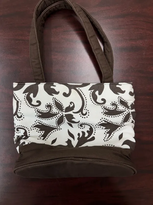 ThirtyOne Boutique Brown and White Shoulder Bag Purse - Image 3