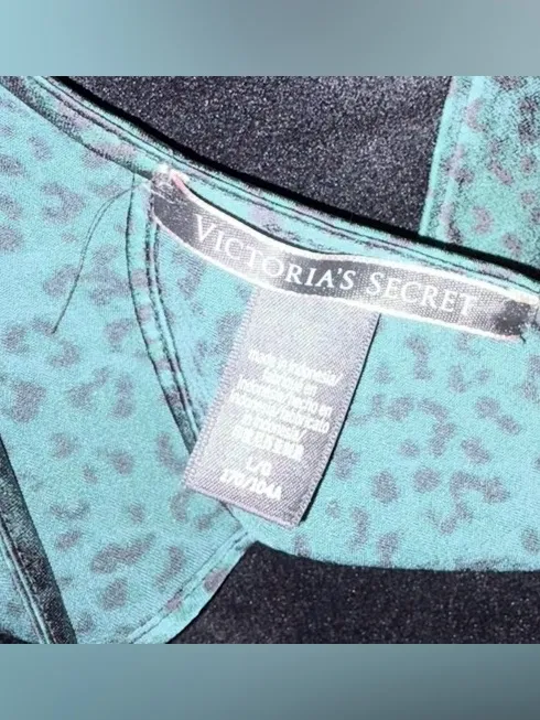 Victoria’s Secret open-back Green Leopard Satin Cami Top - Image 4