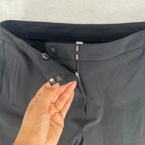 Lululemon On The Move‎ Pant Lightweight Womens 10 Black Tailored Sweat Wicking - Image 4