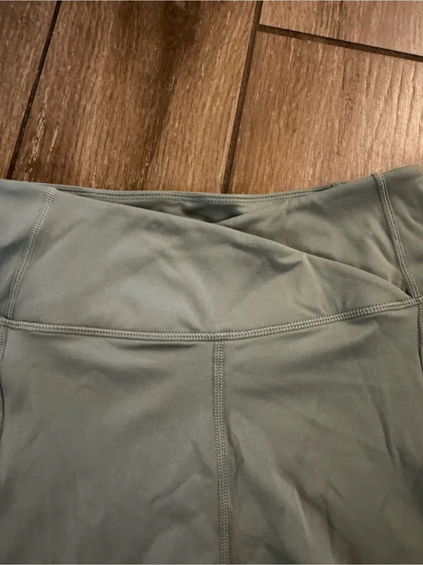 Danskin Sage Green High-Waist Bike Shorts - Image 4