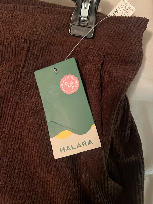 Corduroy Halara Pants Flare Brown - Image 2