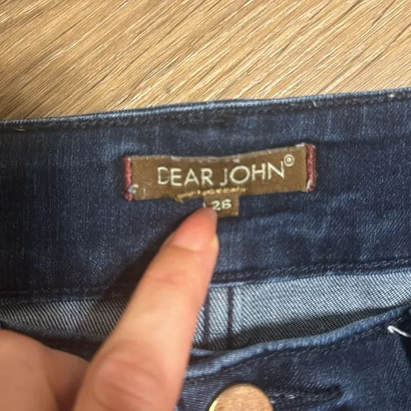 Dear John American classic ladies cotton blend flare wide leg jeans size 26 - Image 7