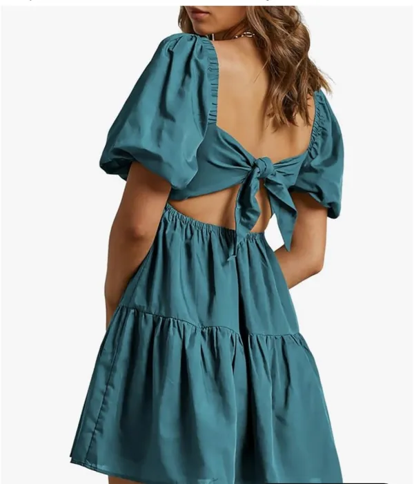 Blue short dress Size M - Image 2