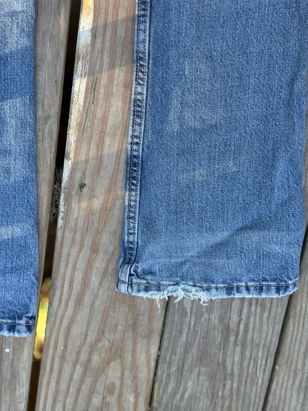 ZARA Distressed Denim Jeans Size 32 - Image 3