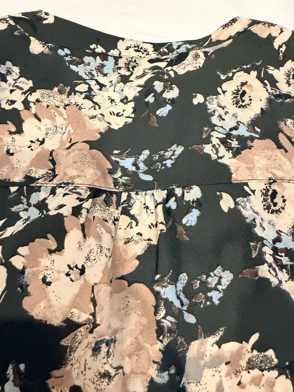 Maurice's Forest Green Fall Loral Blouse - Image 6