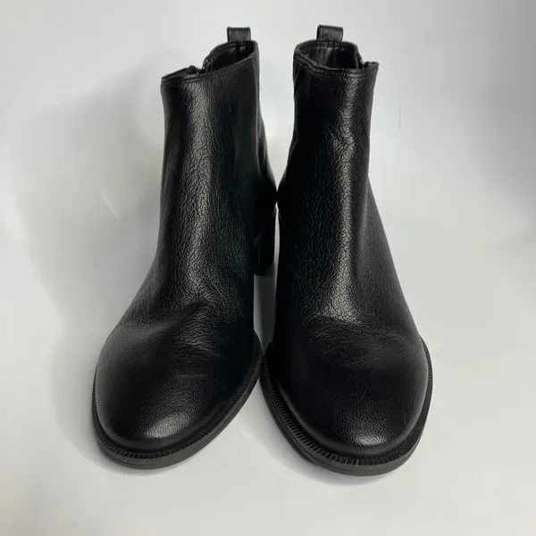 Copper Key black leather ankle boots women's size 7.5‎ professional business - Image 2