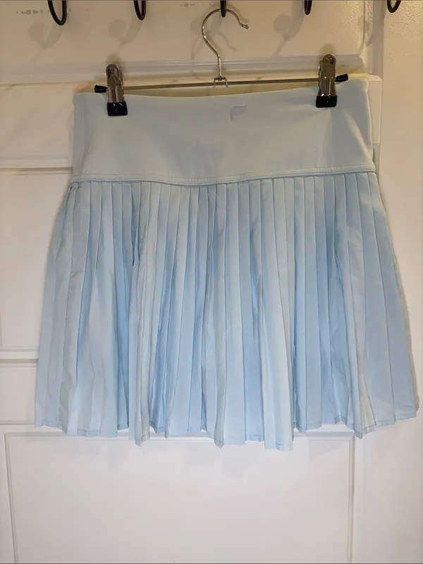Fabletics Light Blue Pleated Athletic Tennis Golf Skort Size Small - Image 3