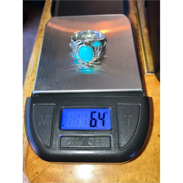 Sleeping Beauty Turquoise Sterling Silver Ring Size 9 Blue - Image 8