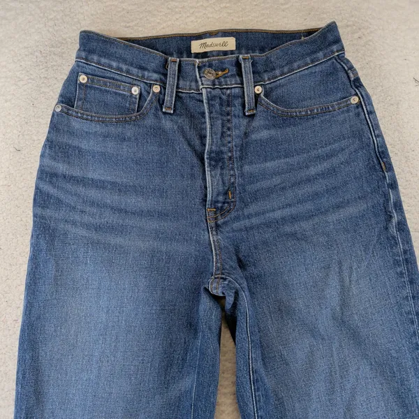 Madewell The Perfect Vintage Straight‎ Jean NG251 High Rise Blue Denim Womens 26 - Image 6