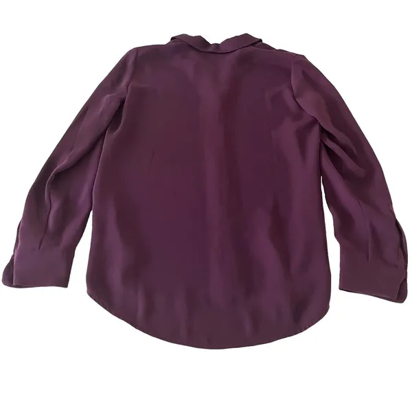 Babaton Aritzia XS Monocle Button Down Shirt Ube Purple - Image 3