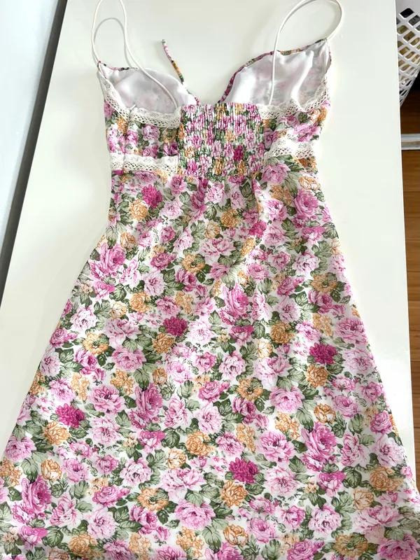 Pink Floral Mini Skirt Princess Polly - Image 3