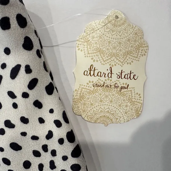 Altar'd State‎ Women's Dotted Cream and Black Skirt - Size S - NEW With Tags. - Image 2