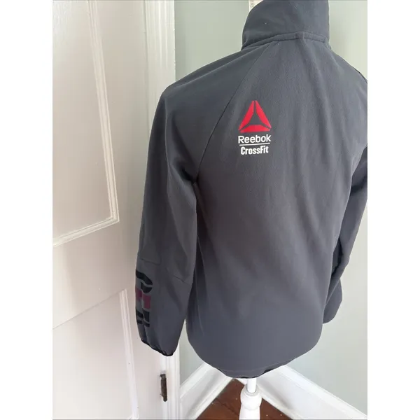 Reebok CrossFit Pullover Grey Size Small 1/2 Zip Shirt - Image 3