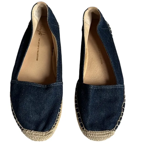 Franco Sarto Denim Whip Espadrille Flats Size 11‎ - Image 3