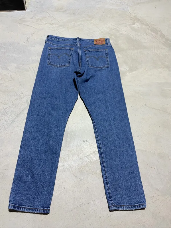 Levi's 501 Classic Blue Denim Jeans W29 L M28 - Image 7