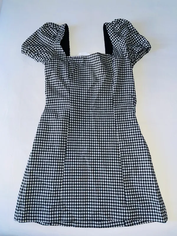 Zara Mini Gingham Dress - Image 2