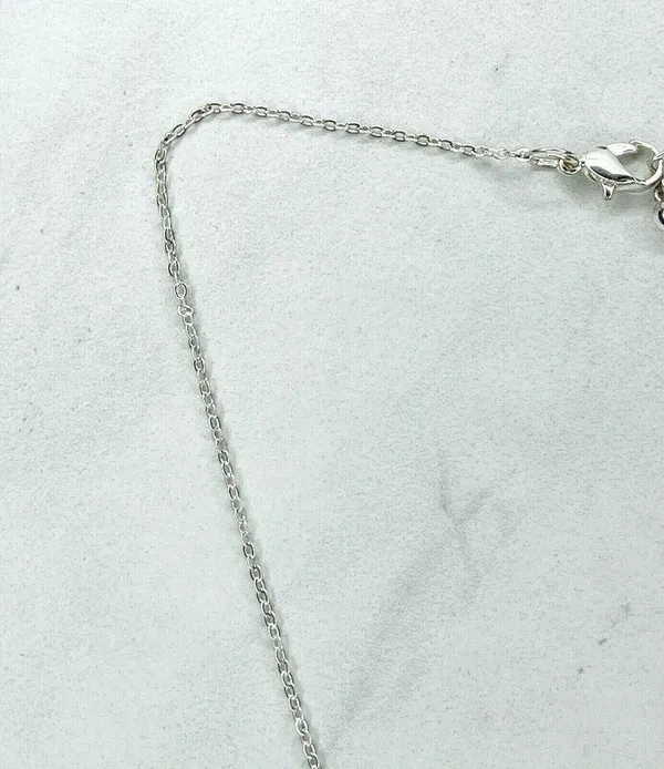 Silver Tone Daughter Heart Pendant Chain Link Necklace - Image 4