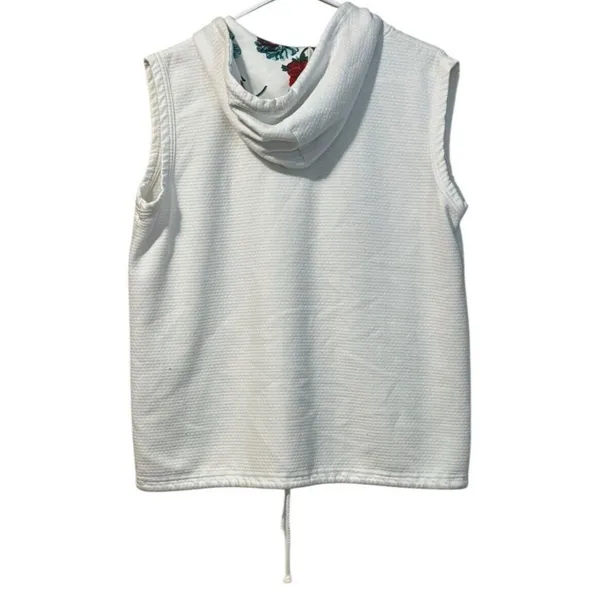 Gina Peters Grandamacore Sweater Vest‎ Women Medium Cardigan Hooded Floral Snap - Image 2