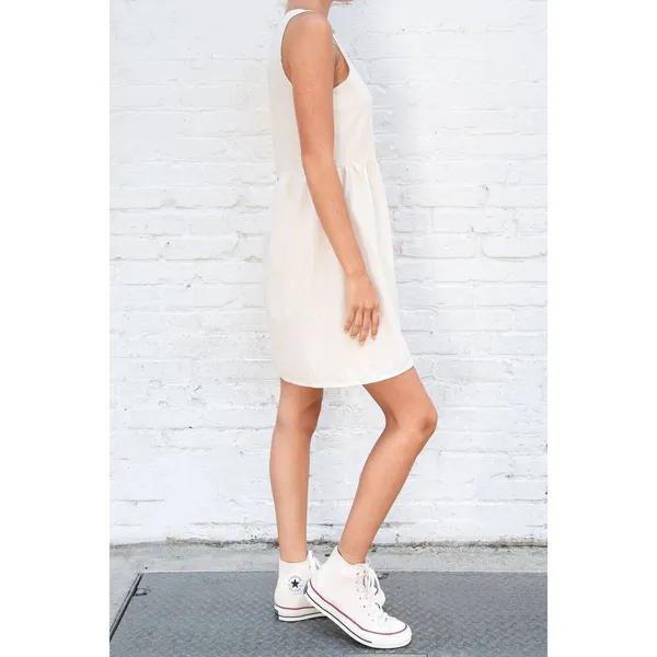 ✨Brandy Melville Arabella Cotton One Size Off White Dress✨ - Image 3