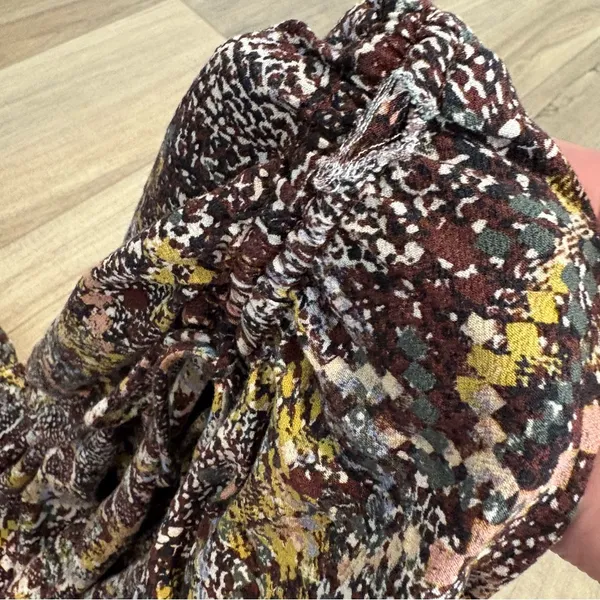 Free‎ People Saturday Sun Mini Skirt mixed print size 8 - Image 5