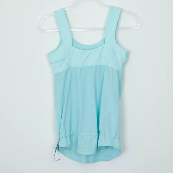 Lululemon Womens Run: Ta Ta Topper Tank Top Size‎ 6 Aquamarine Running Workout - Image 5