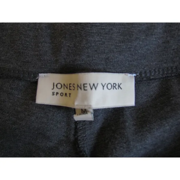 Jones New York Sport Pants Size M Gray Knit Straight Leg Athleisure‎ Comfort - Image 7