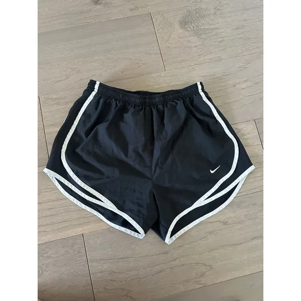 Nike Black and White Dri-FIT Tempo Running Shorts - Size Small - Image 3