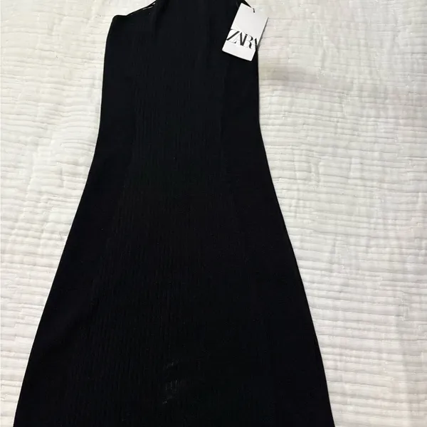 Zara Elegant Black Mini Dress - Image 4
