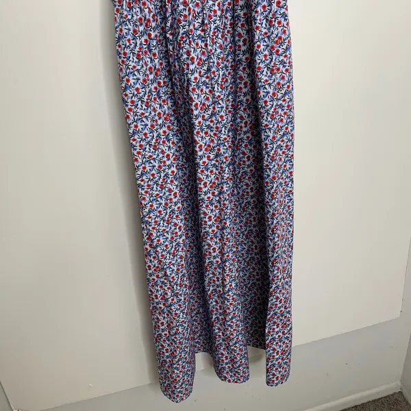 J. Crew Meadow Floral Smocked Midi Dress Cottagecore Prairie Modest Womens XL - Image 12