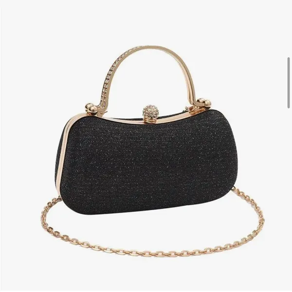 Elegant Unbranded Black Evening Bag - Image 2
