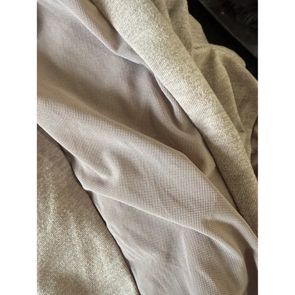 Gymshark Womens Beige Heathered Mesh Panel Joggers‎ GLJG3599 Drawstring Medium - Image 4