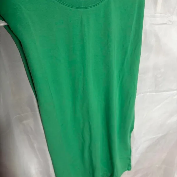 The Drop Mariana Ribbed Side Slit Maxi Dress Green - Image 2