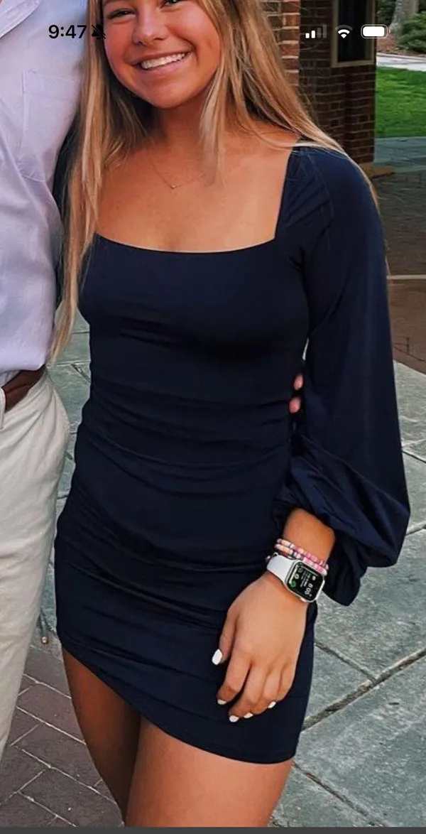 Lucy in the Sky Navy Blue Dress - Image 2