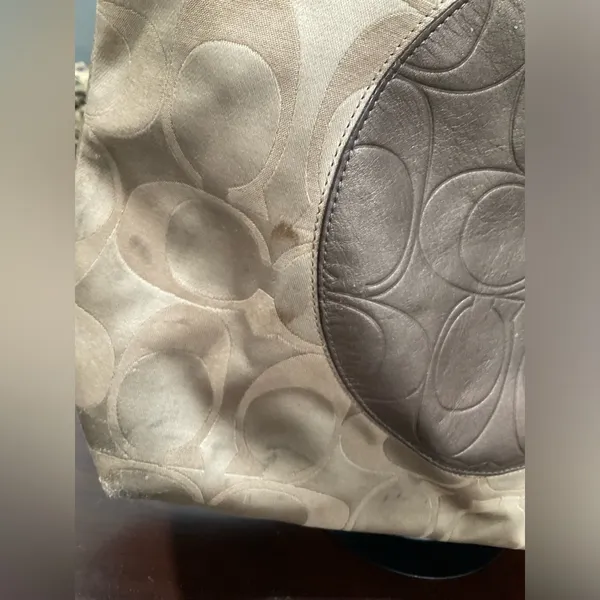 Coach Laura Large Tote With Tan And Metallic‎ Brown Leather - Image 3