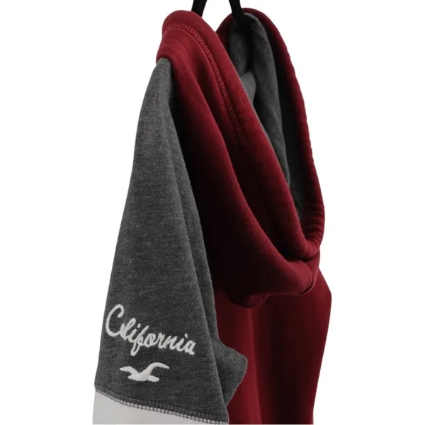 Hollister Y2K Spellout Zipper Hooded Jacket Academia‎ College Size M - Image 5