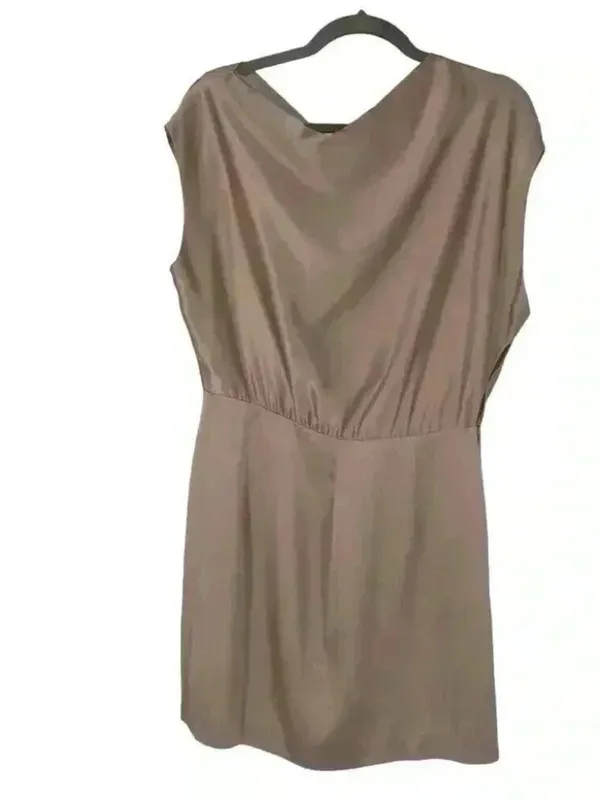 The Sei Silk One Shoulder Draped Mini Dress Pink 6 - Image 8