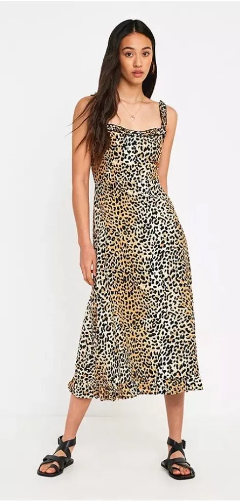 Faithfull the Brand leopard midi dress - Image 2