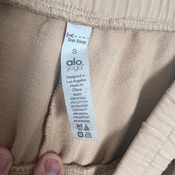 ALO YOGA- Unwind Sweatpant Dune Wash Size S - Image 6