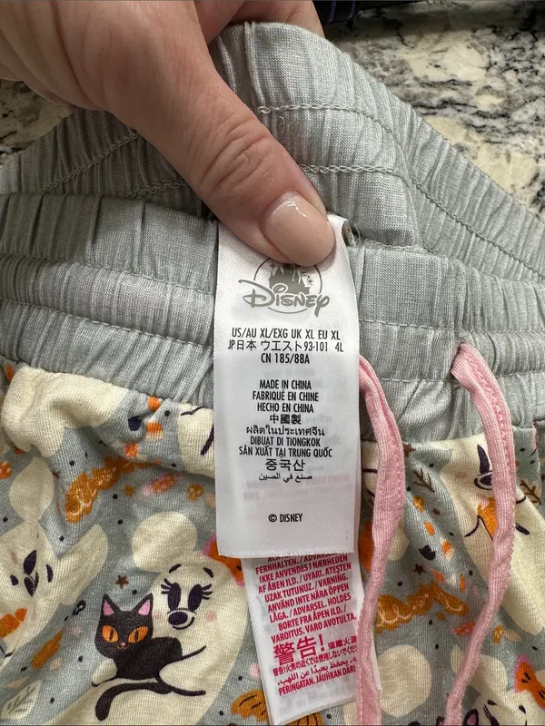 Disney Mickey Ghost Halloween Pajama Bottoms Lounge with Drawstring 🎃 👻 - Image 6