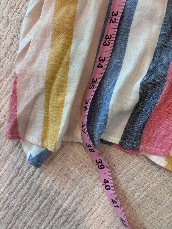 Anthropologie Cloth & Stone Multi-Stripe Halter Dress -size‎ Medium - Image 7