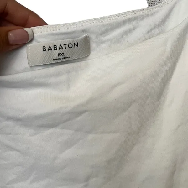 Aritzia Babaton White Bodysuit Top - Image 5