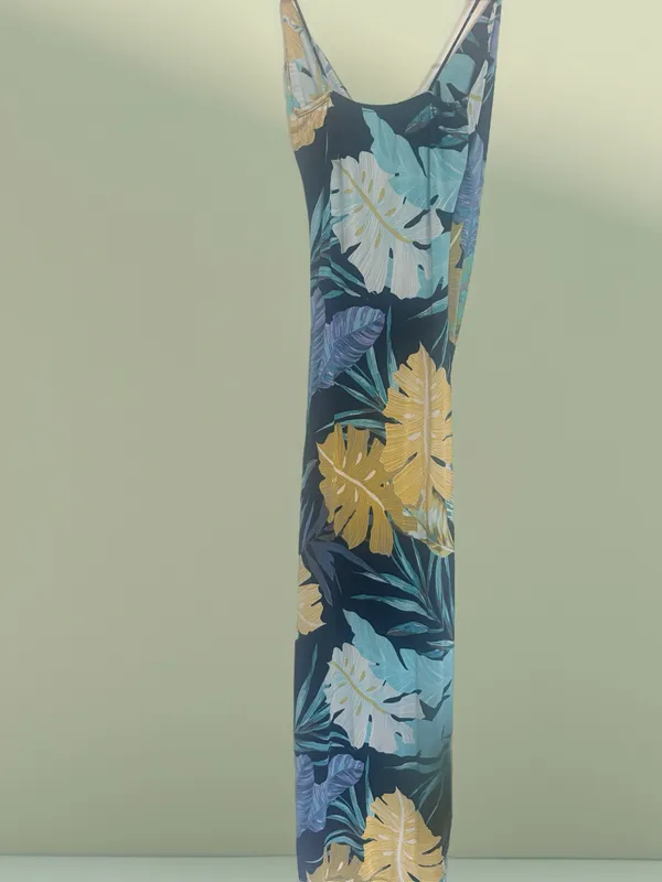 Maxi floral dress Blue Size M - Image 3