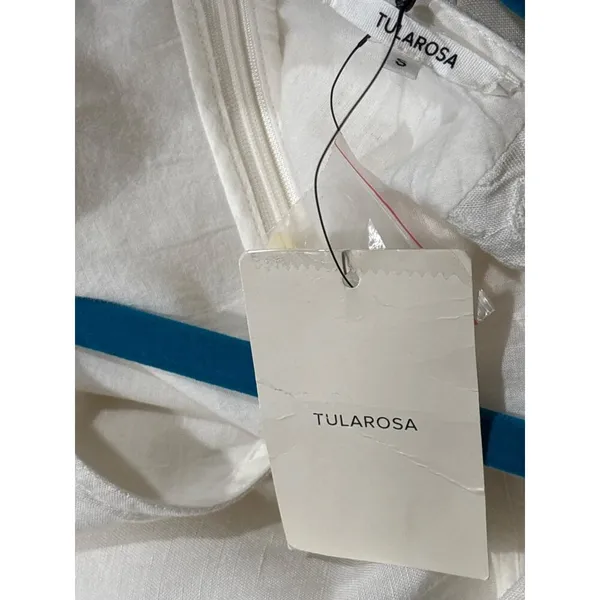Tularosa Liz Mini Dress in White Small New Womens Linen Cocktail Party - Image 7